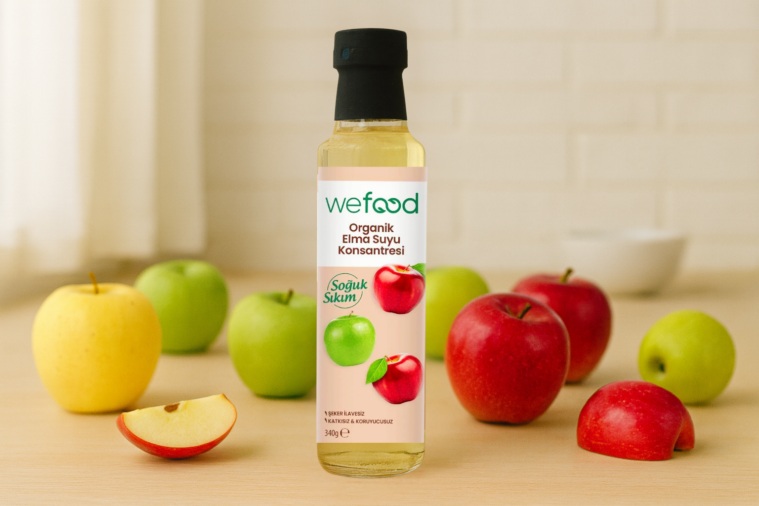 Minik Gurmeler İçin Saf ve Doğal Lezzet: Wefood Organik Elma Suyu Konsantresi